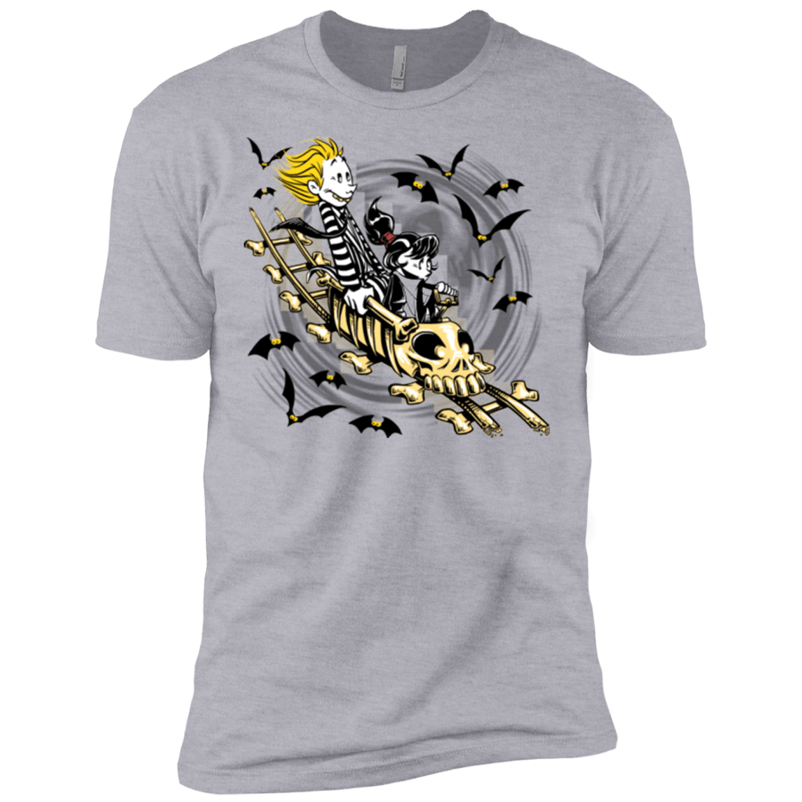 T-Shirts Heather Grey / X-Small Calvydia and Beetle Hobbes Men's Premium T-Shirt