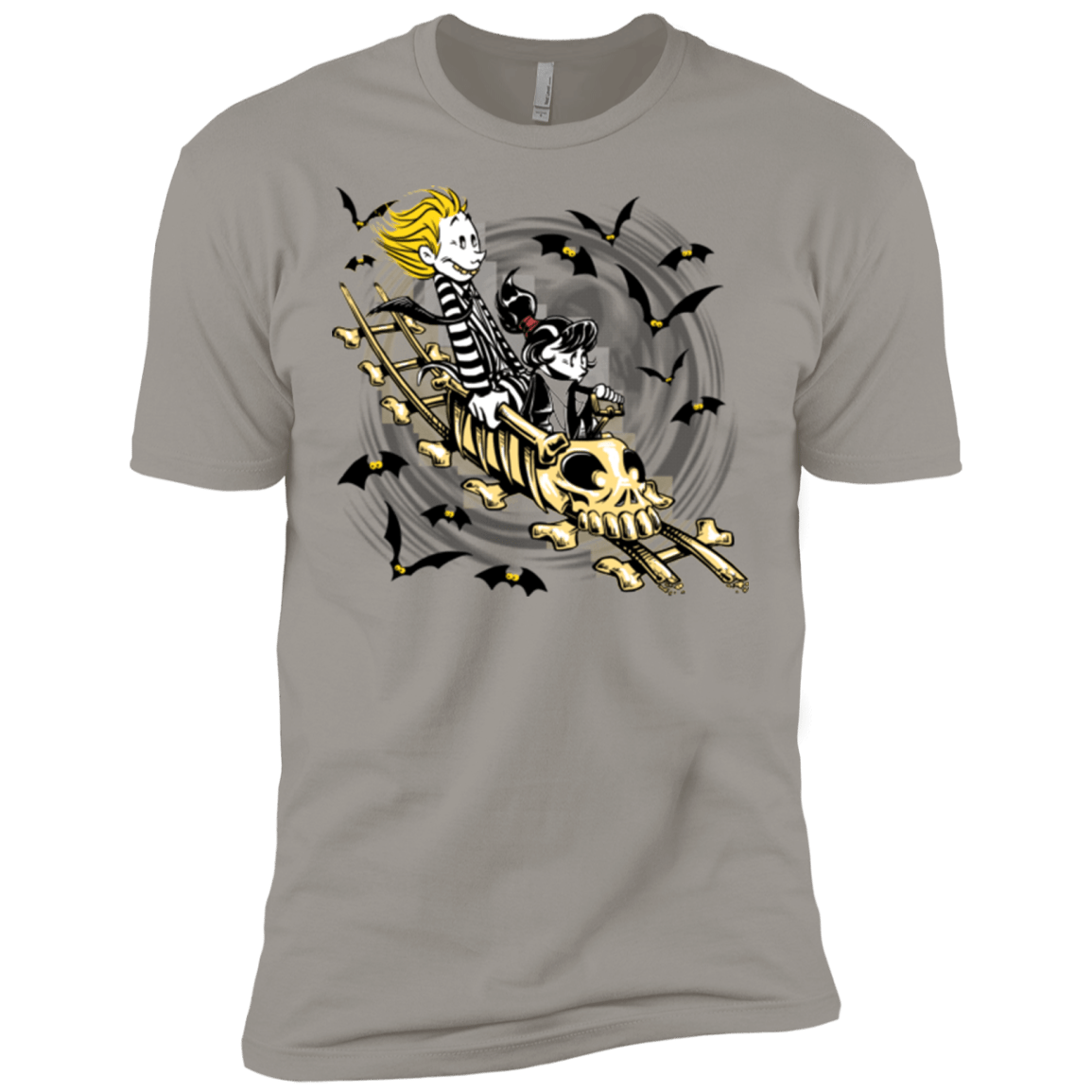 T-Shirts Light Grey / X-Small Calvydia and Beetle Hobbes Men's Premium T-Shirt