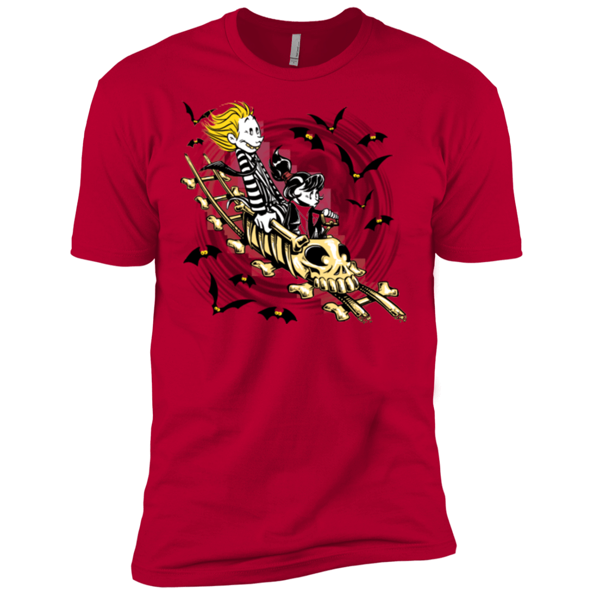 T-Shirts Red / X-Small Calvydia and Beetle Hobbes Men's Premium T-Shirt