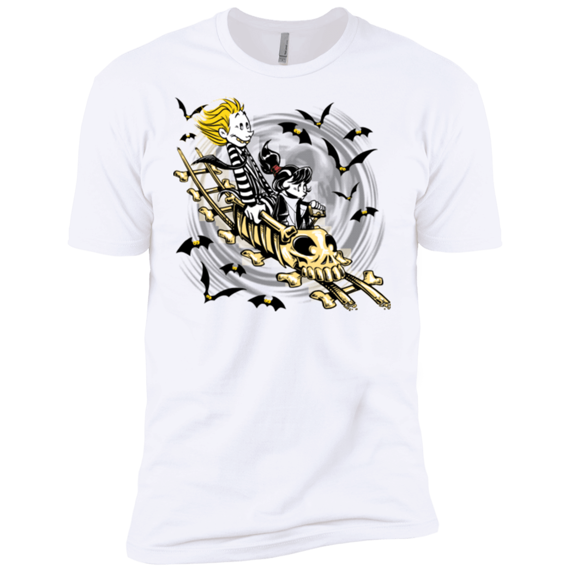T-Shirts White / X-Small Calvydia and Beetle Hobbes Men's Premium T-Shirt