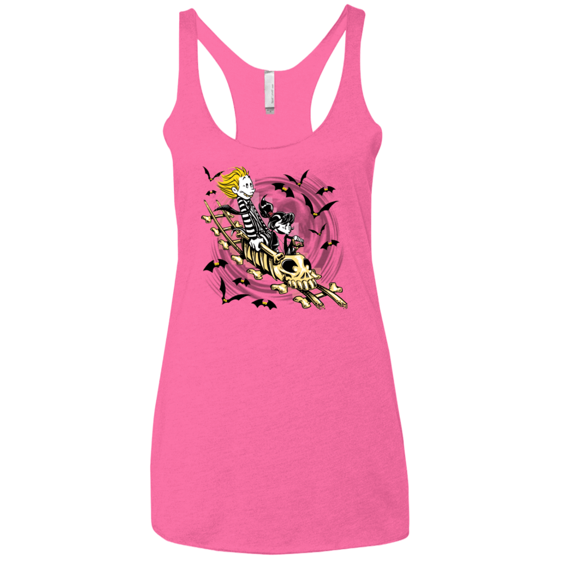 T-Shirts Vintage Pink / X-Small Calvydia and Beetle Hobbes Women's Triblend Racerback Tank