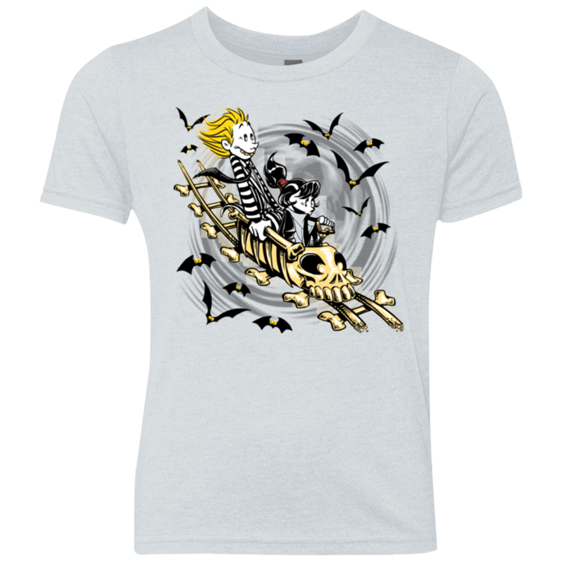 T-Shirts Heather White / YXS Calvydia and Beetle Hobbes Youth Triblend T-Shirt