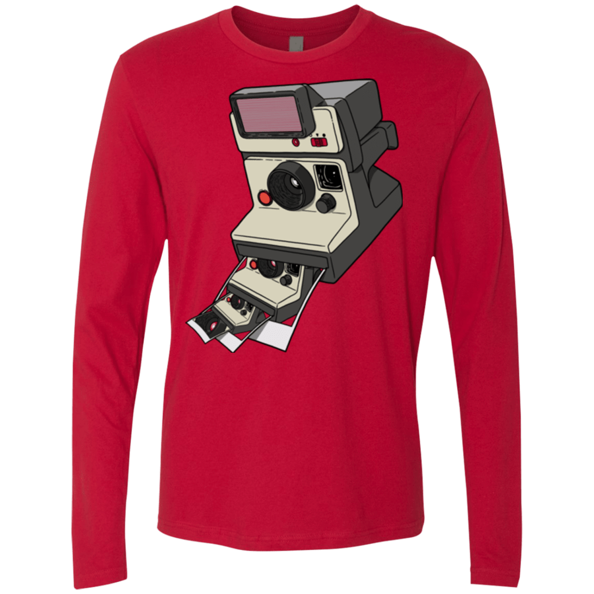 T-Shirts Red / Small Cam Ception Men's Premium Long Sleeve