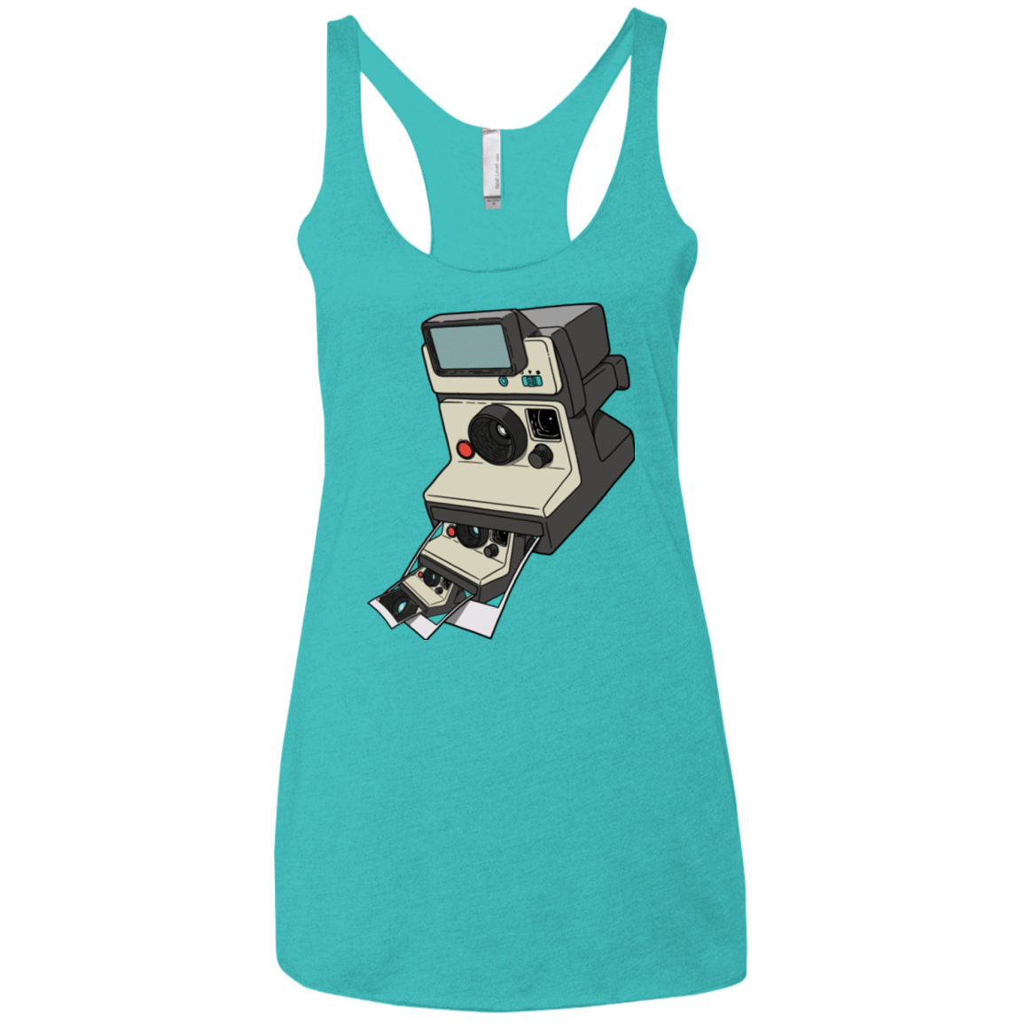 T-Shirts Tahiti Blue / X-Small Cam Ception Women's Triblend Racerback Tank