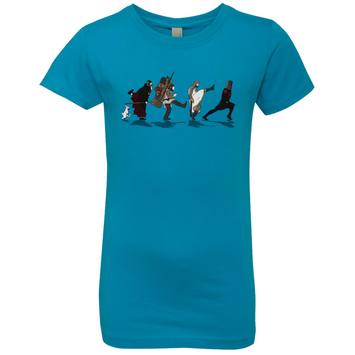 T-Shirts Turquoise / YXS Caminando Hacía El Grial Girls Premium T-Shirt