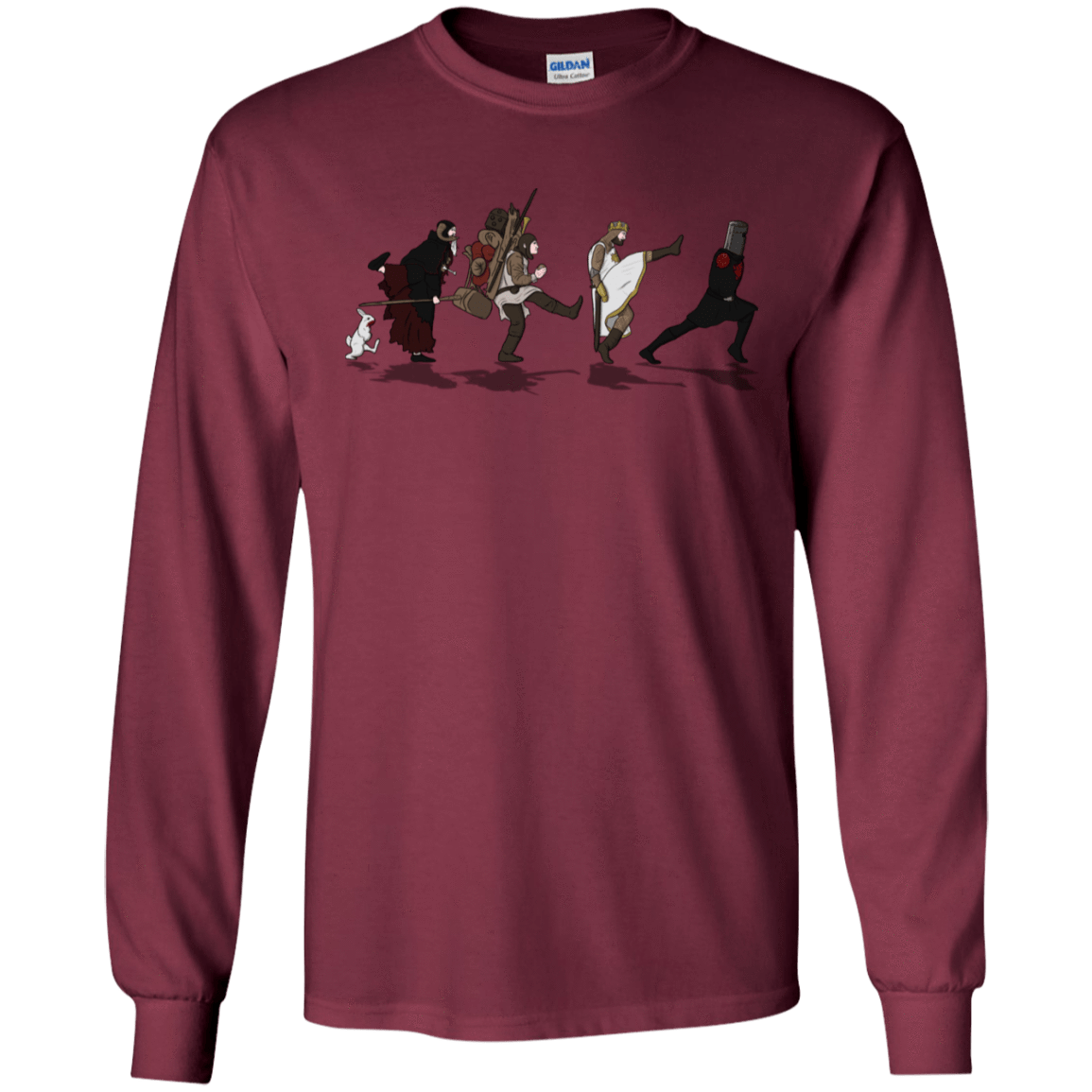 T-Shirts Maroon / S Caminando Hacía El Grial Men's Long Sleeve T-Shirt