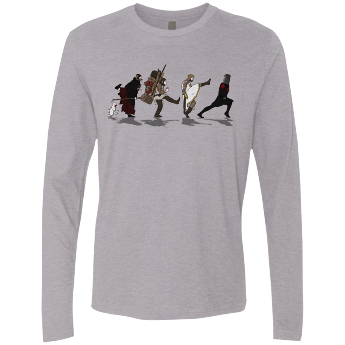 T-Shirts Heather Grey / S Caminando Hacía El Grial Men's Premium Long Sleeve