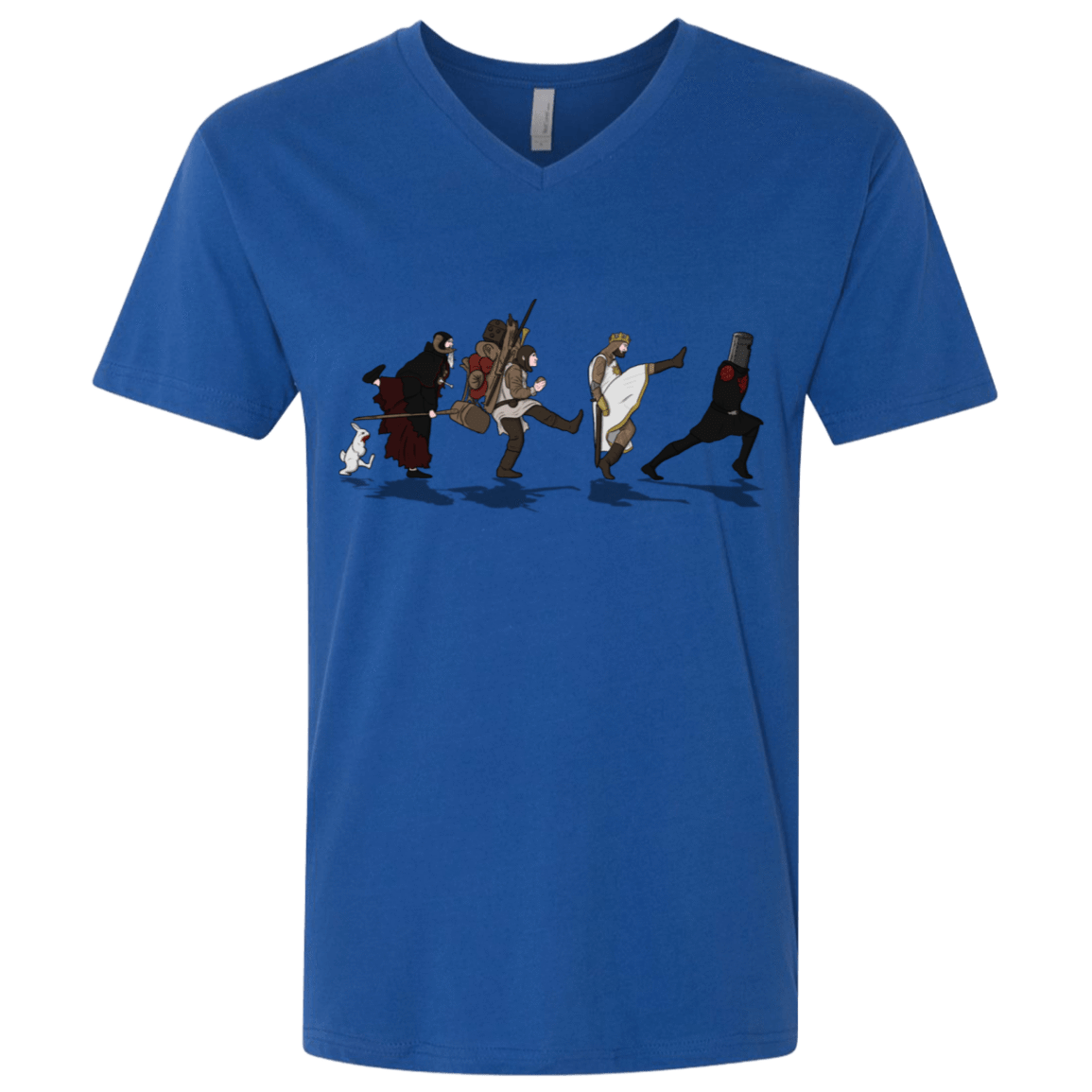 T-Shirts Royal / X-Small Caminando Hacía El Grial Men's Premium V-Neck