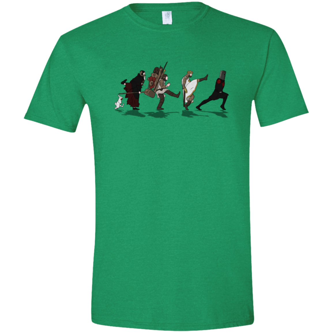 T-Shirts Heather Irish Green / S Caminando Hacía El Grial Men's Semi-Fitted Softstyle