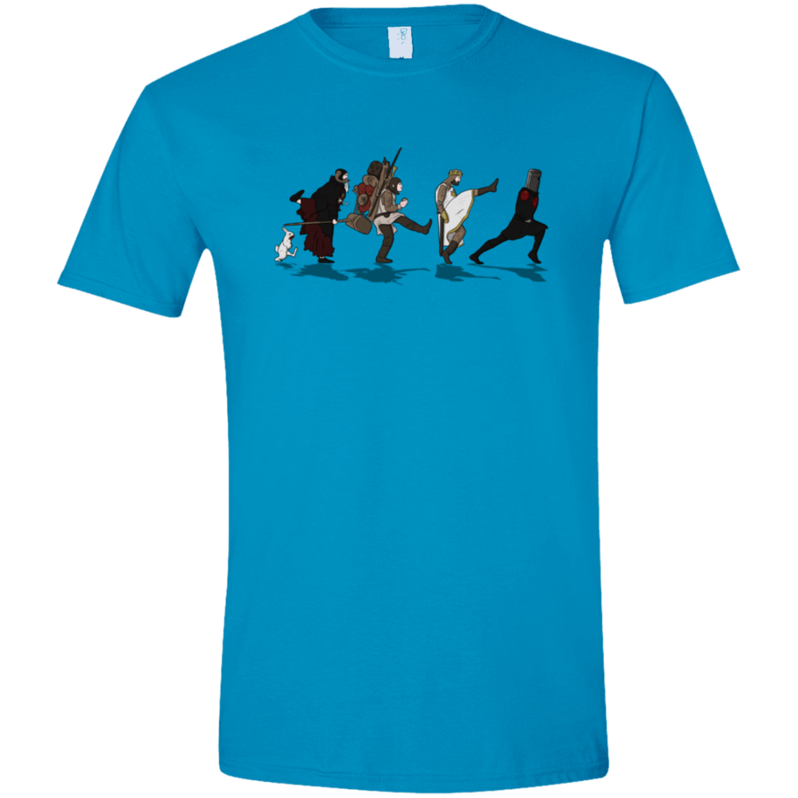 T-Shirts Sapphire / S Caminando Hacía El Grial Men's Semi-Fitted Softstyle