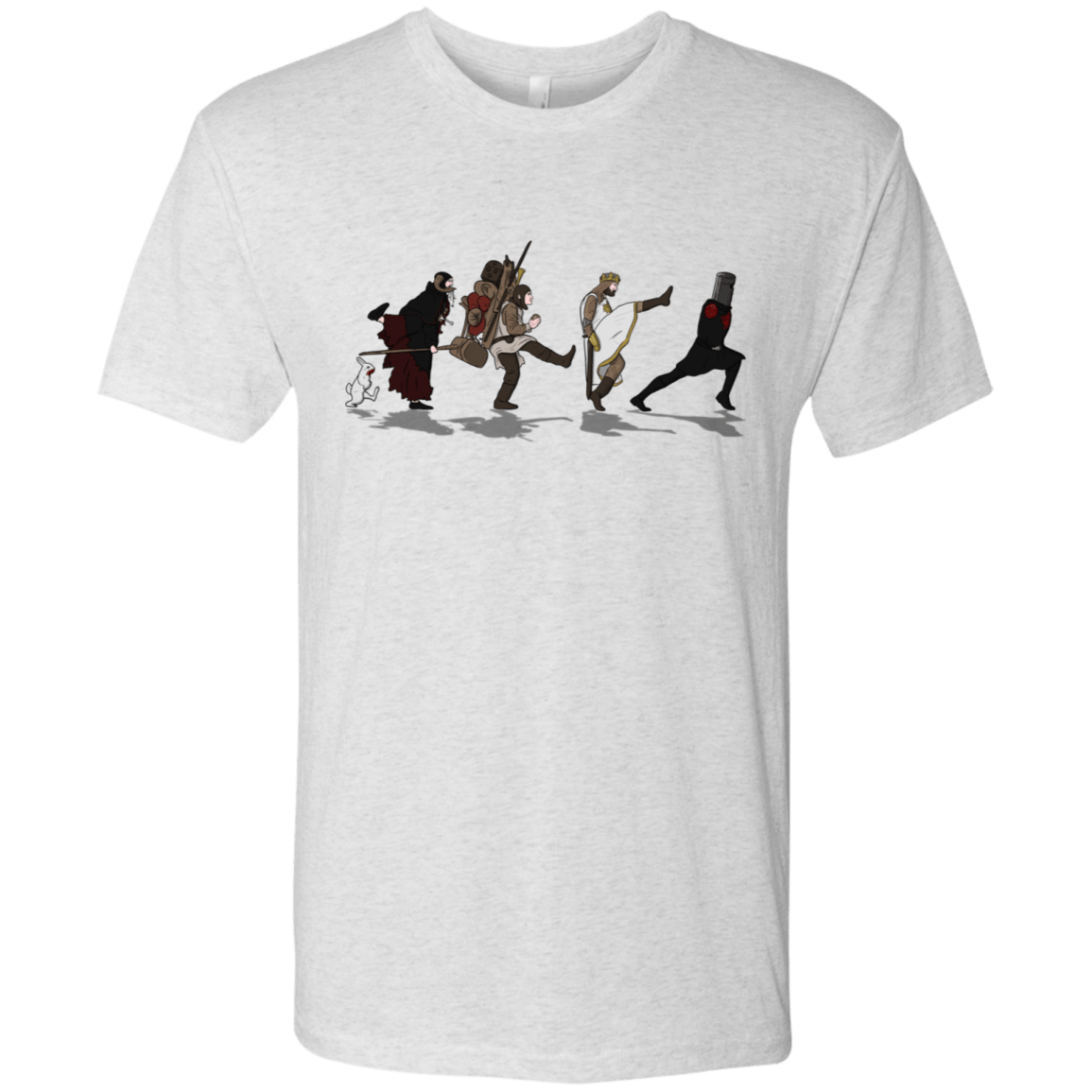T-Shirts Heather White / S Caminando Hacía El Grial Men's Triblend T-Shirt