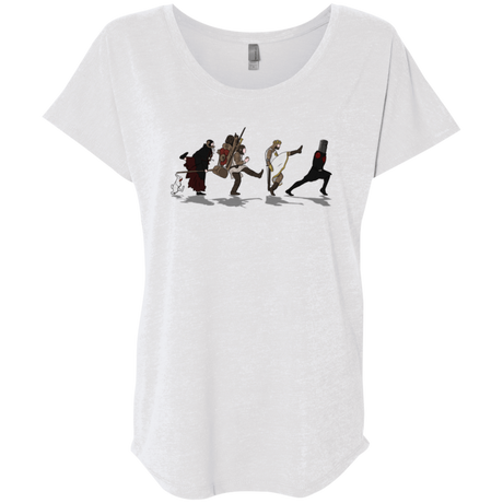 T-Shirts Heather White / X-Small Caminando Hacía El Grial Triblend Dolman Sleeve