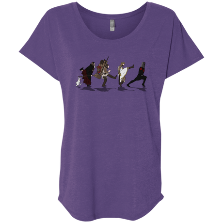 T-Shirts Purple Rush / X-Small Caminando Hacía El Grial Triblend Dolman Sleeve