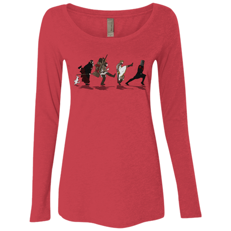 T-Shirts Vintage Red / S Caminando Hacía El Grial Women's Triblend Long Sleeve Shirt