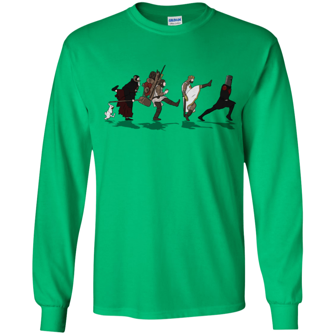 T-Shirts Irish Green / YS Caminando Hacía El Grial Youth Long Sleeve T-Shirt