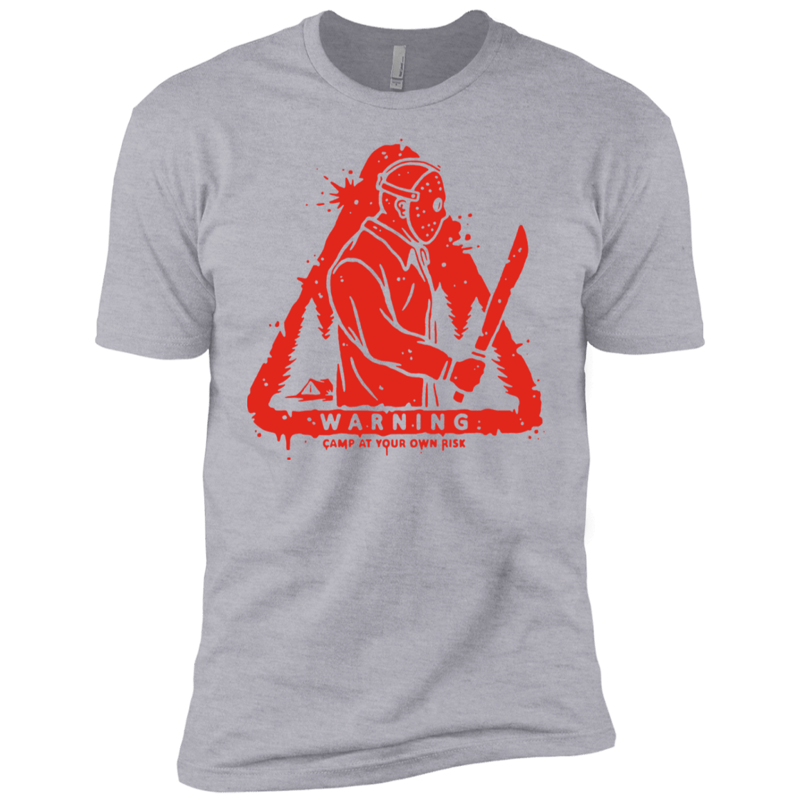T-Shirts Heather Grey / YXS Camp at Your Own Risk Boys Premium T-Shirt