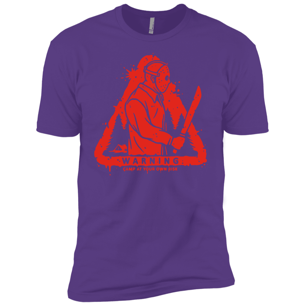 T-Shirts Purple Rush / YXS Camp at Your Own Risk Boys Premium T-Shirt