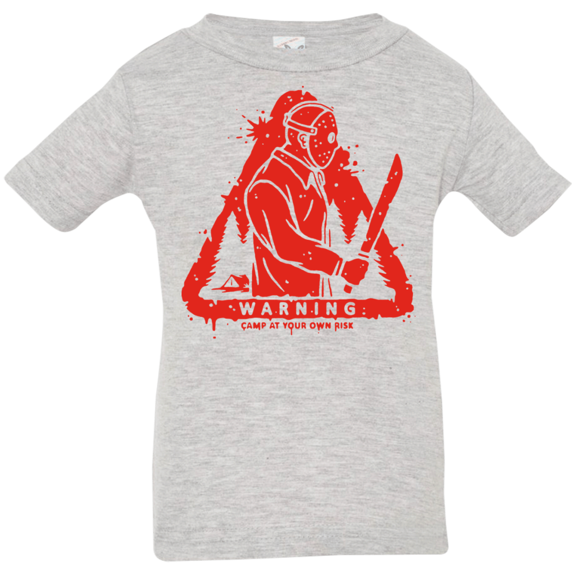 T-Shirts Heather Grey / 6 Months Camp at Your Own Risk Infant Premium T-Shirt