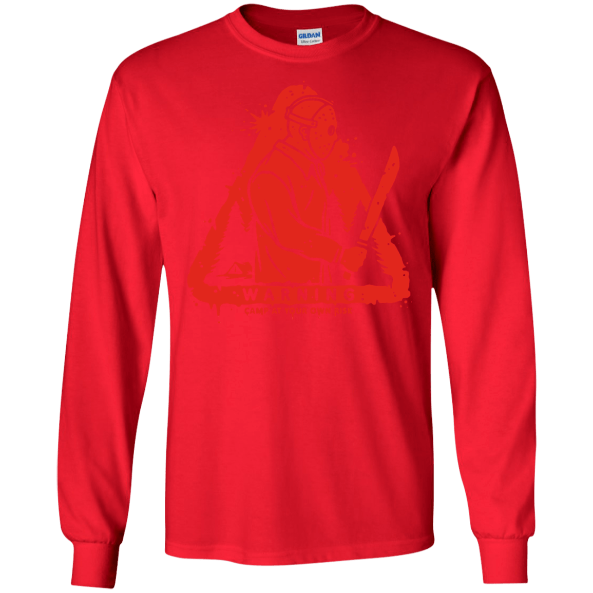 T-Shirts Red / S Camp at Your Own Risk Men's Long Sleeve T-Shirt