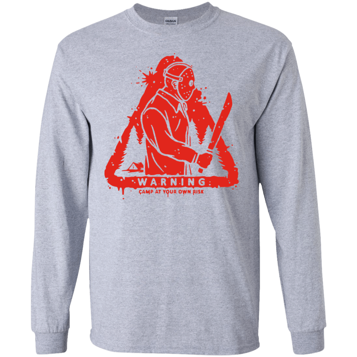 T-Shirts Sport Grey / S Camp at Your Own Risk Men's Long Sleeve T-Shirt