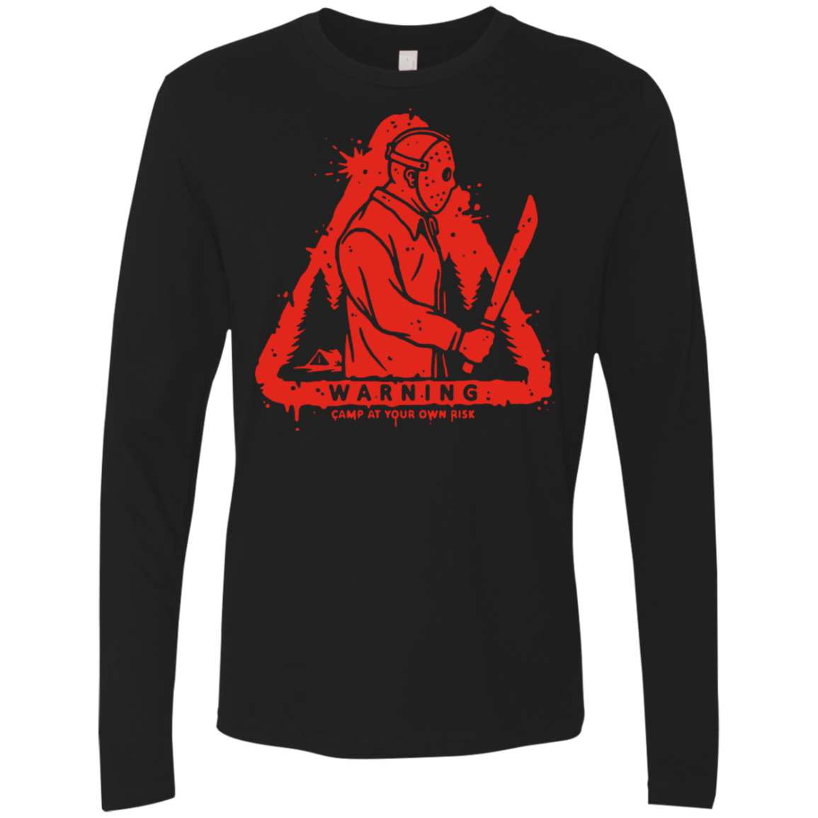 T-Shirts Black / S Camp at Your Own Risk Men's Premium Long Sleeve