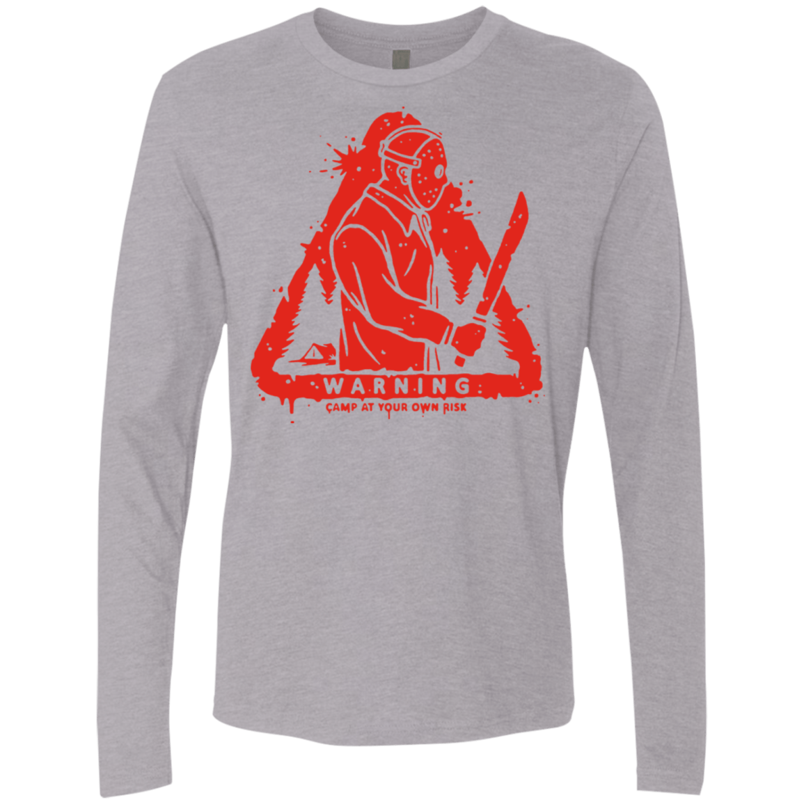 T-Shirts Heather Grey / S Camp at Your Own Risk Men's Premium Long Sleeve