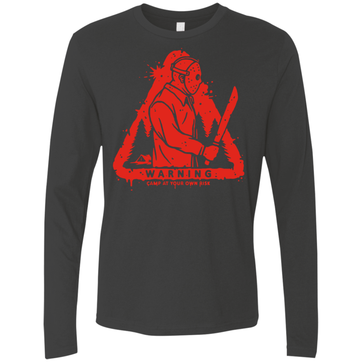 T-Shirts Heavy Metal / S Camp at Your Own Risk Men's Premium Long Sleeve