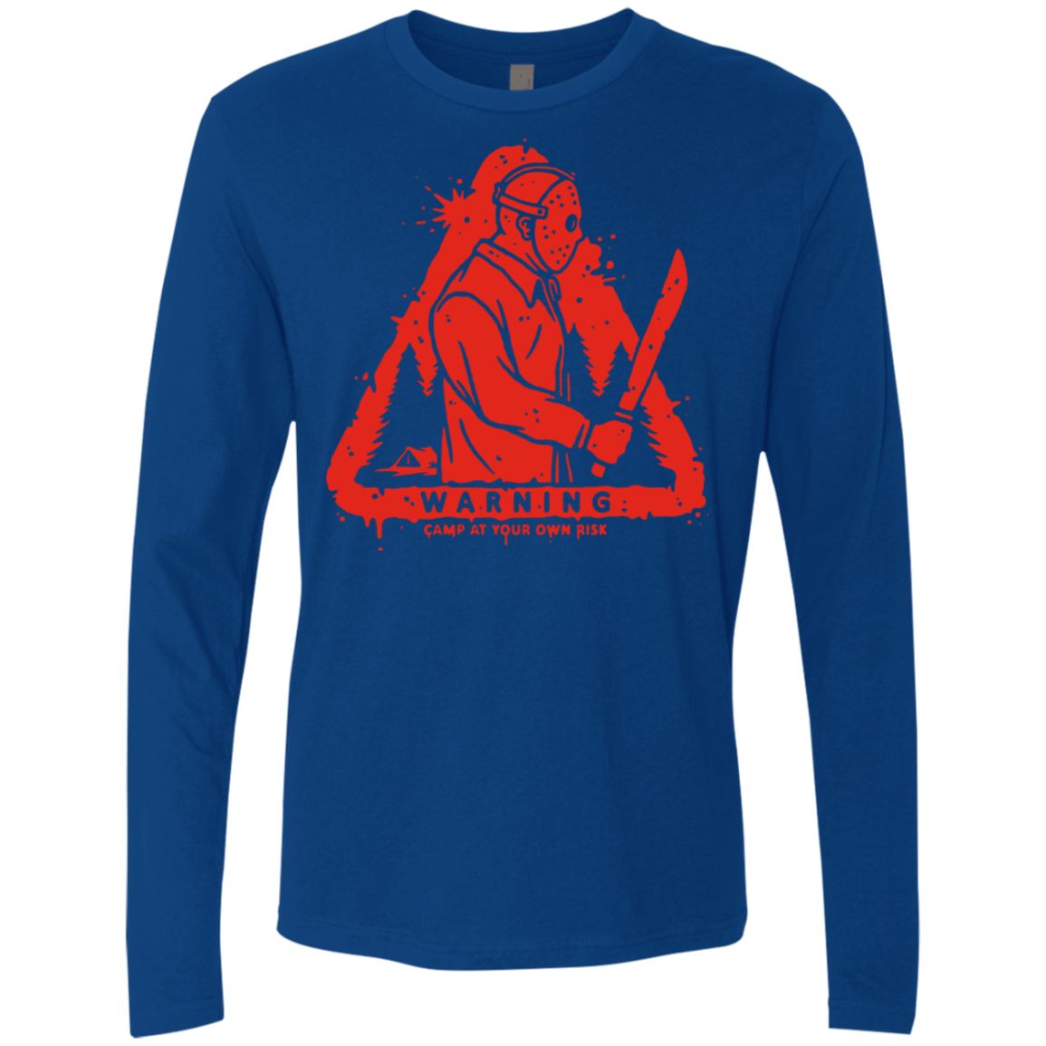 T-Shirts Royal / S Camp at Your Own Risk Men's Premium Long Sleeve