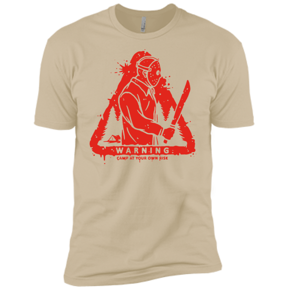 T-Shirts Sand / X-Small Camp at Your Own Risk Men's Premium T-Shirt