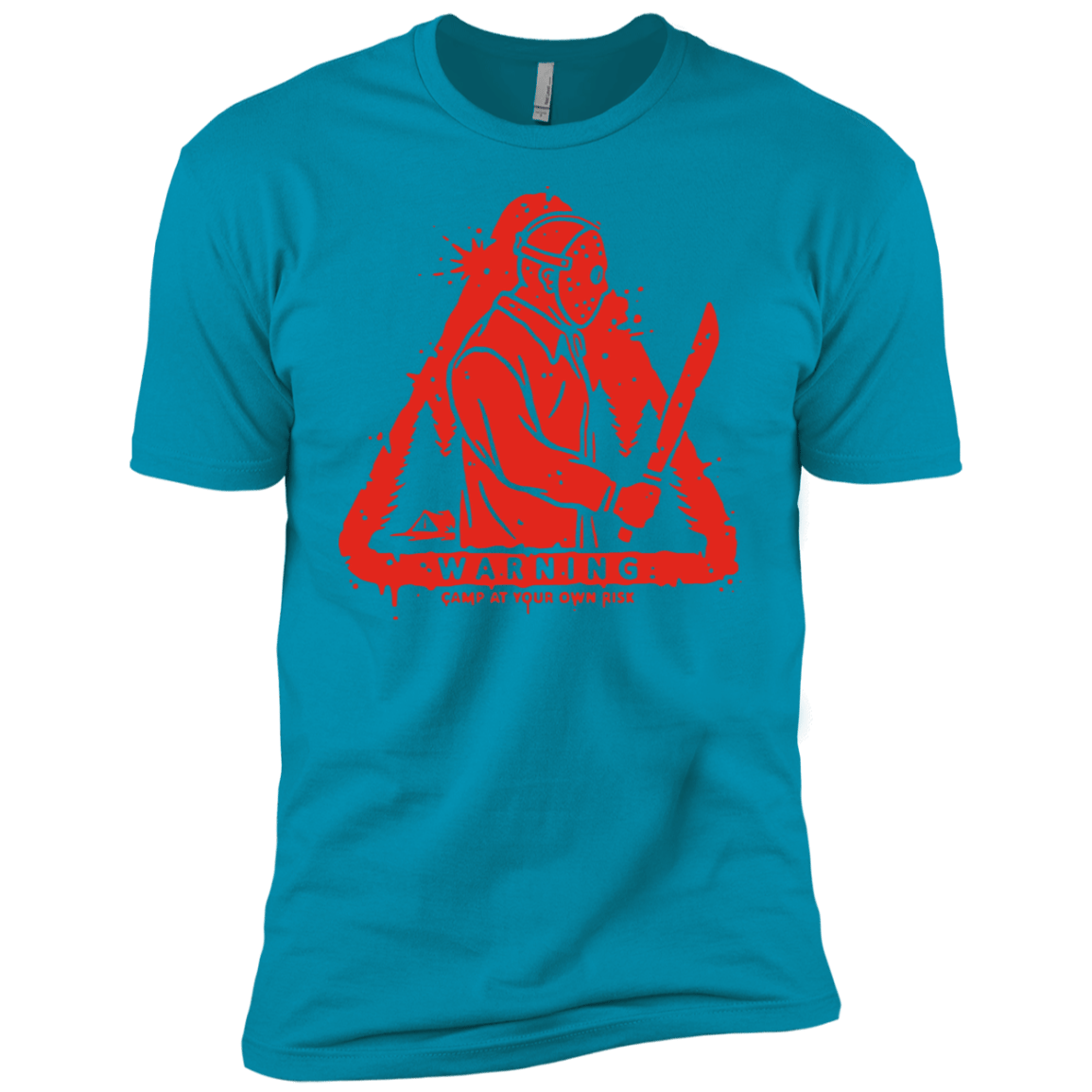 T-Shirts Turquoise / X-Small Camp at Your Own Risk Men's Premium T-Shirt