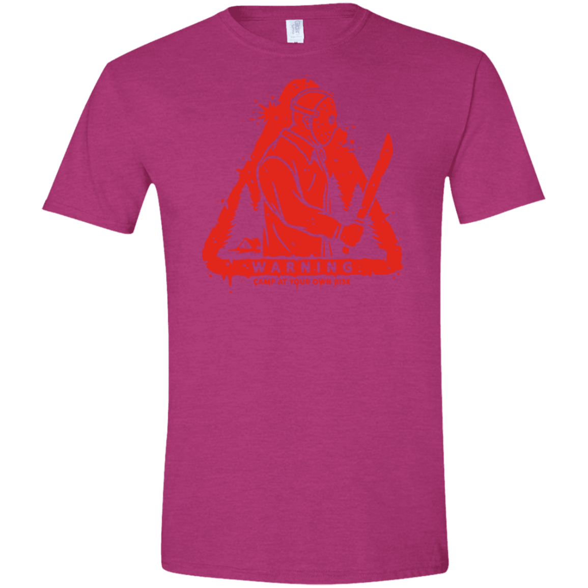 T-Shirts Antique Heliconia / S Camp at Your Own Risk Men's Semi-Fitted Softstyle