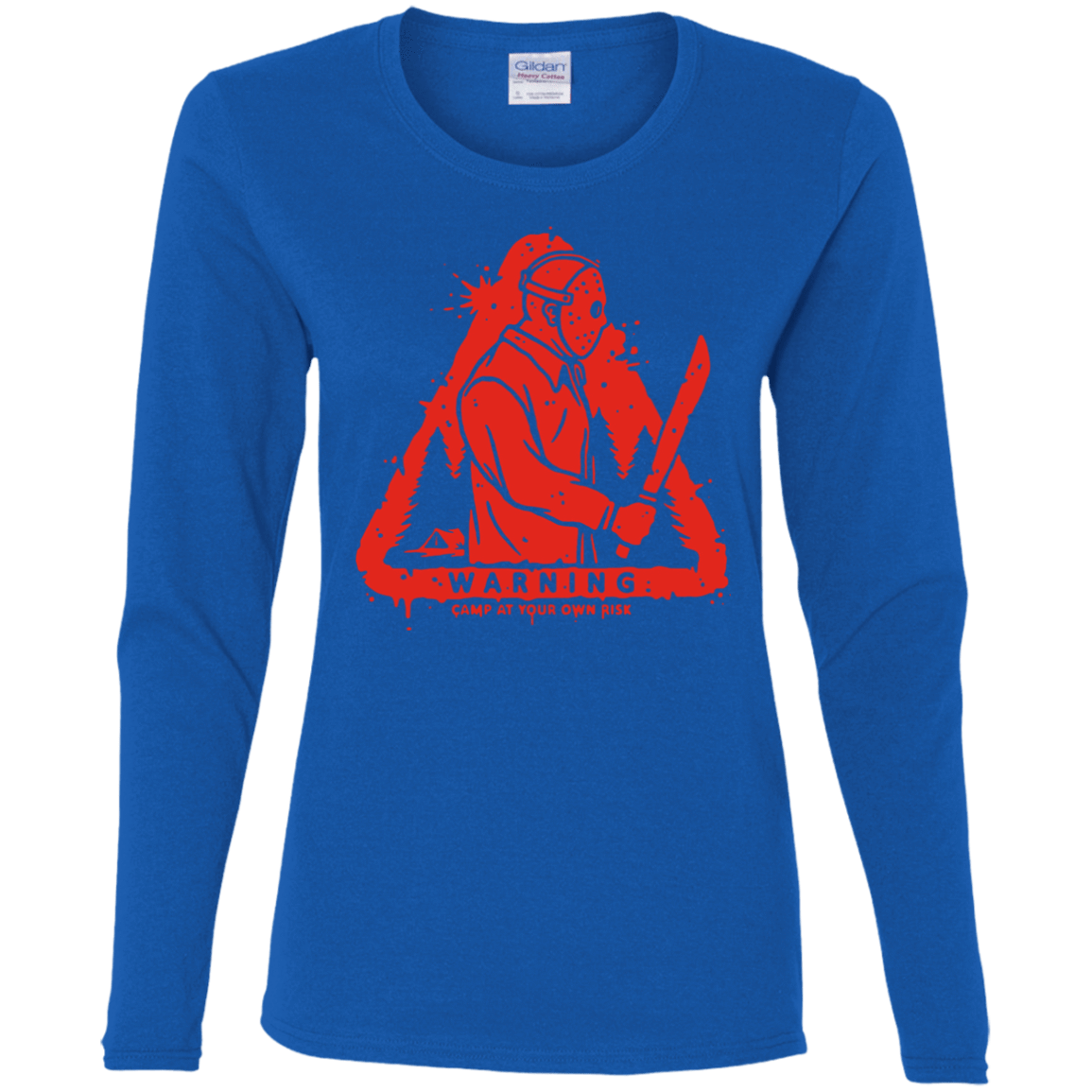 T-Shirts Royal / S Camp at Your Own Risk Women's Long Sleeve T-Shirt