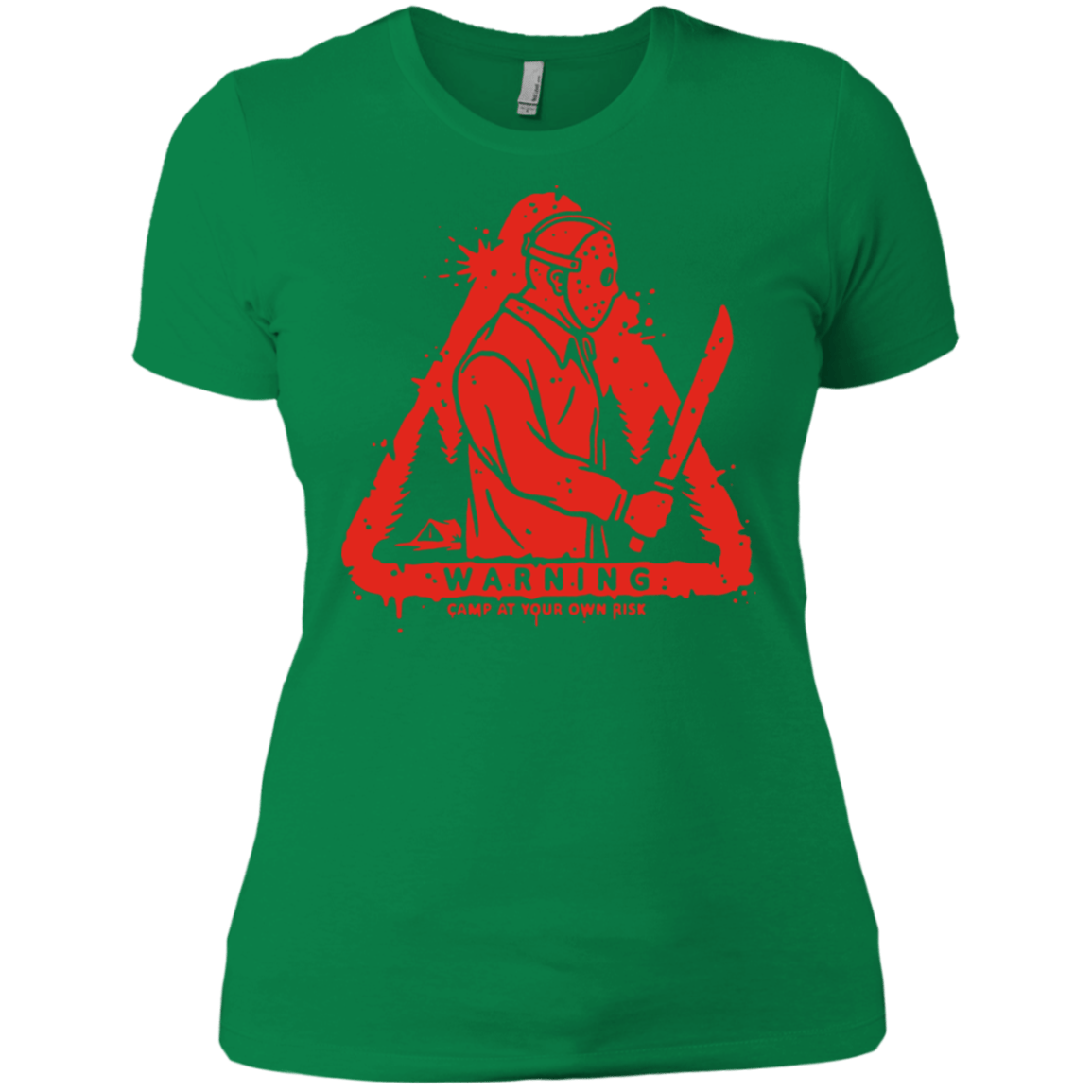 T-Shirts Kelly Green / X-Small Camp at Your Own Risk Women's Premium T-Shirt