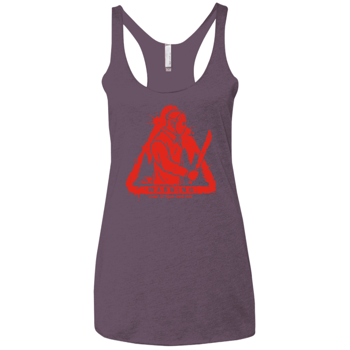T-Shirts Vintage Purple / X-Small Camp at Your Own Risk Women's Triblend Racerback Tank
