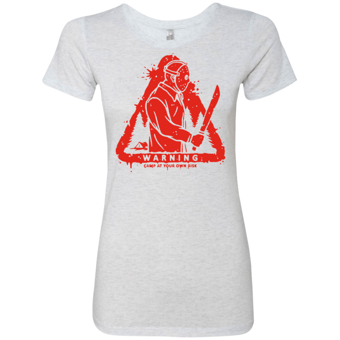 T-Shirts Heather White / S Camp at Your Own Risk Women's Triblend T-Shirt