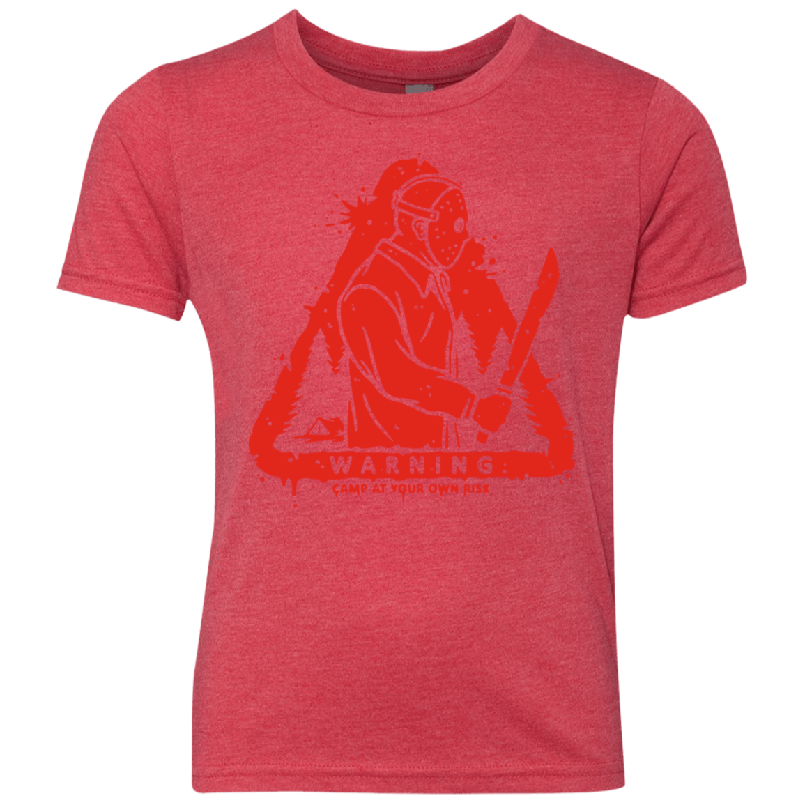 T-Shirts Vintage Red / YXS Camp at Your Own Risk Youth Triblend T-Shirt