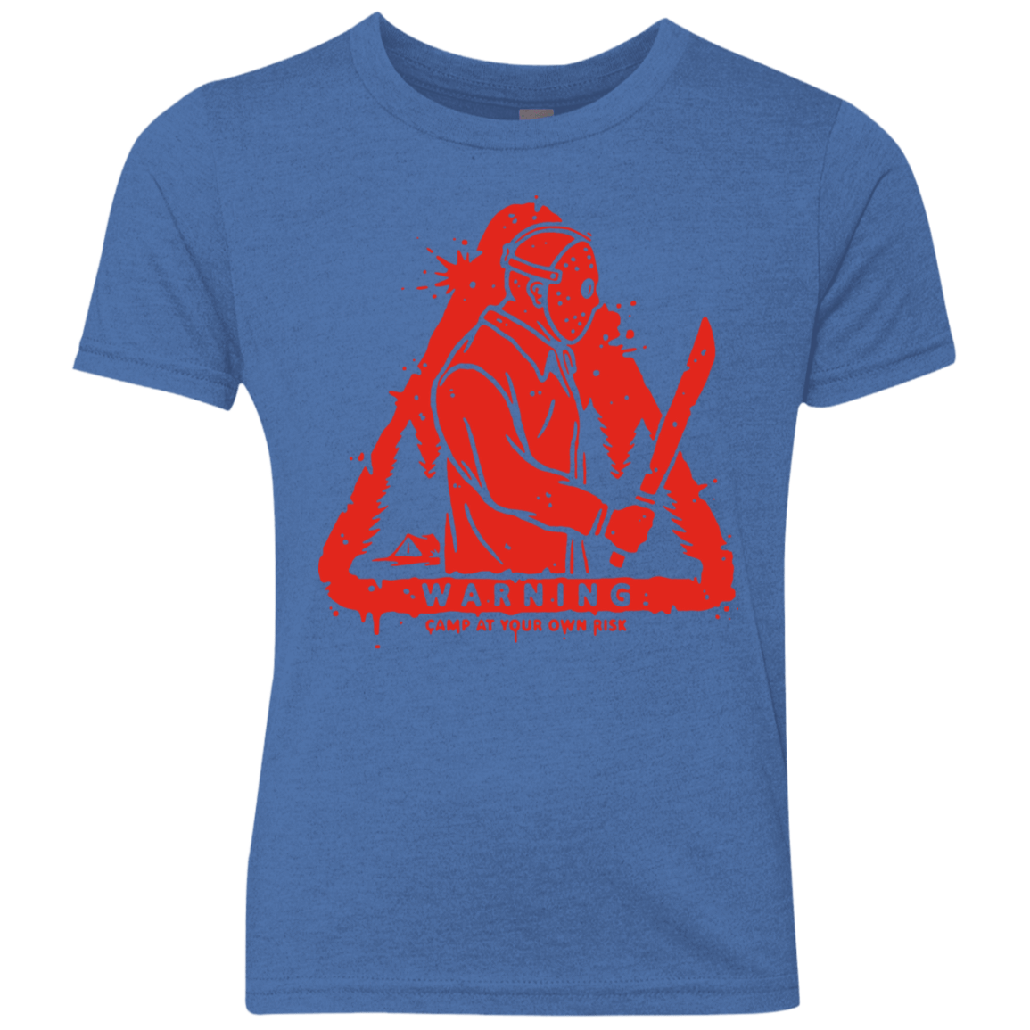 T-Shirts Vintage Royal / YXS Camp at Your Own Risk Youth Triblend T-Shirt
