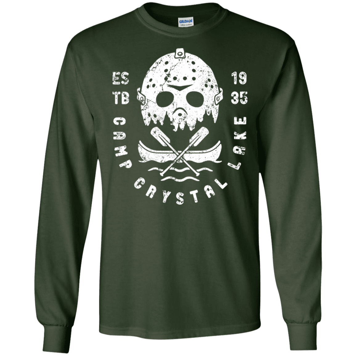T-Shirts Forest Green / S Camp Crystal Lake Men's Long Sleeve T-Shirt