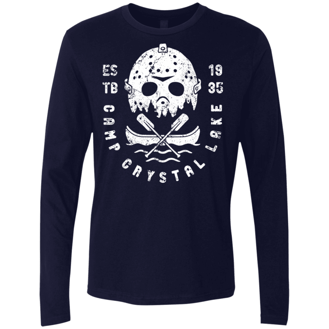 T-Shirts Midnight Navy / S Camp Crystal Lake Men's Premium Long Sleeve