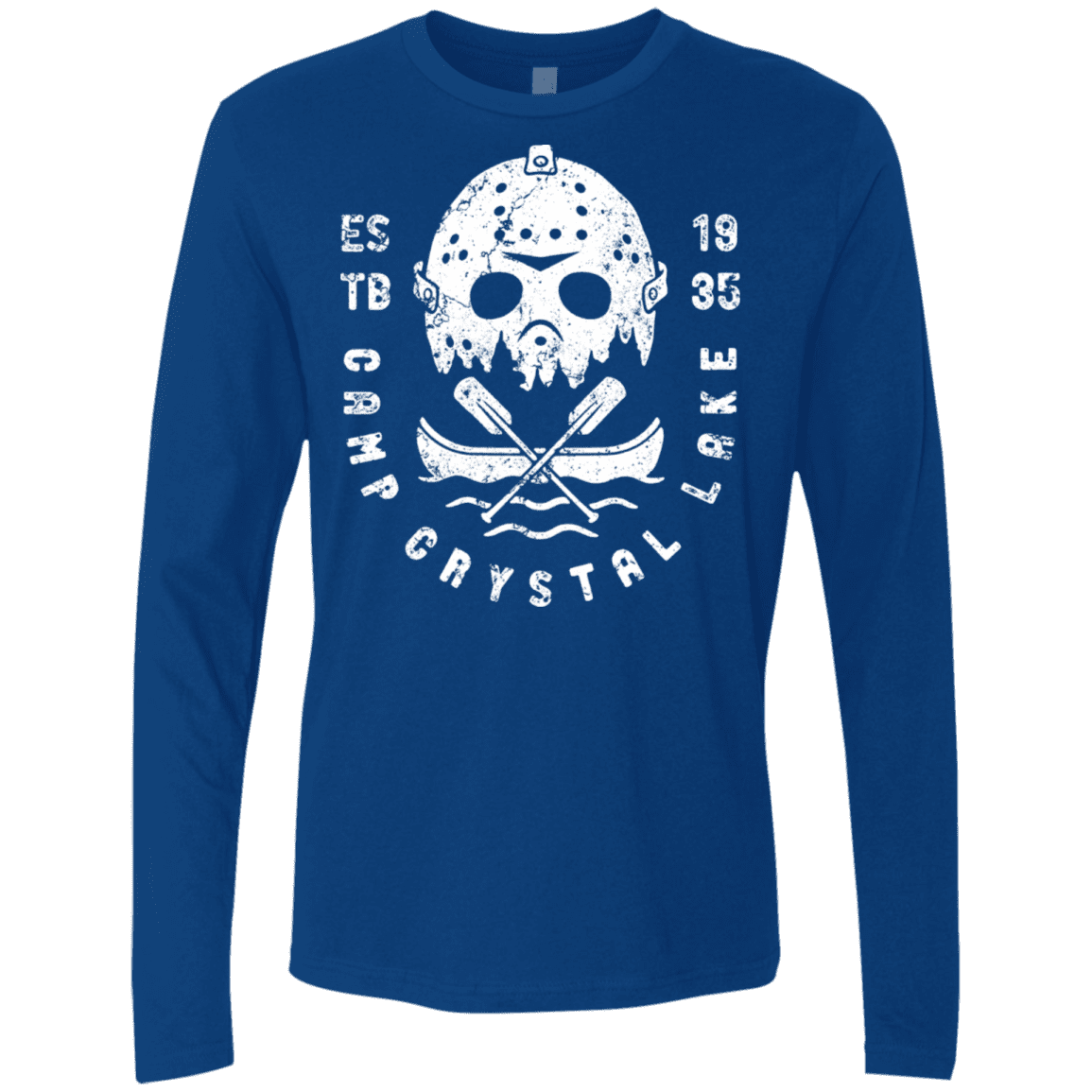 T-Shirts Royal / S Camp Crystal Lake Men's Premium Long Sleeve