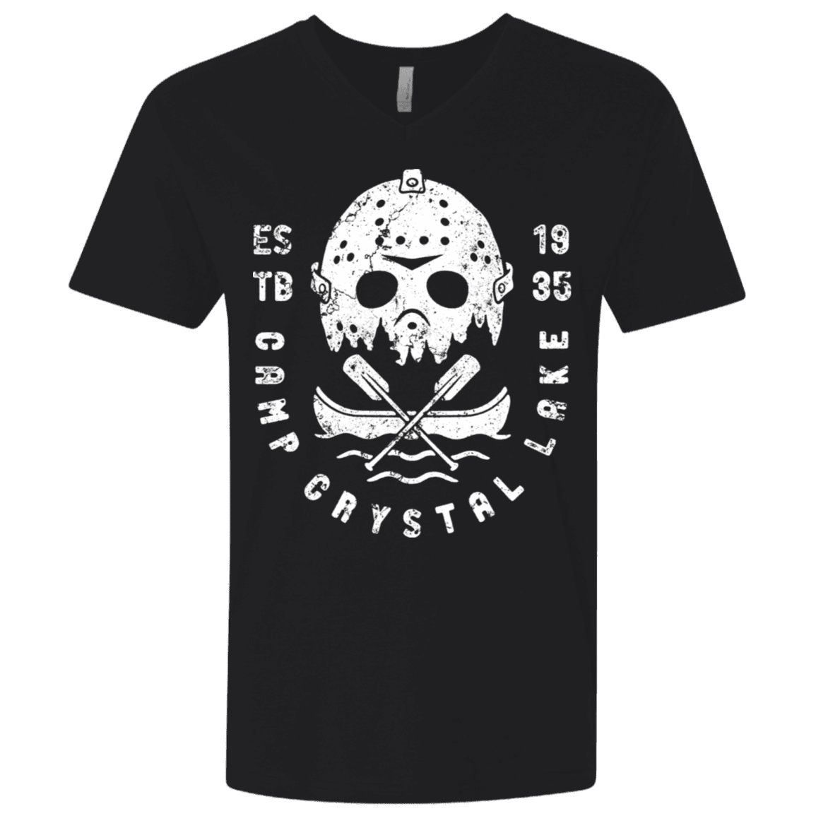 T-Shirts Black / X-Small Camp Crystal Lake Men's Premium V-Neck