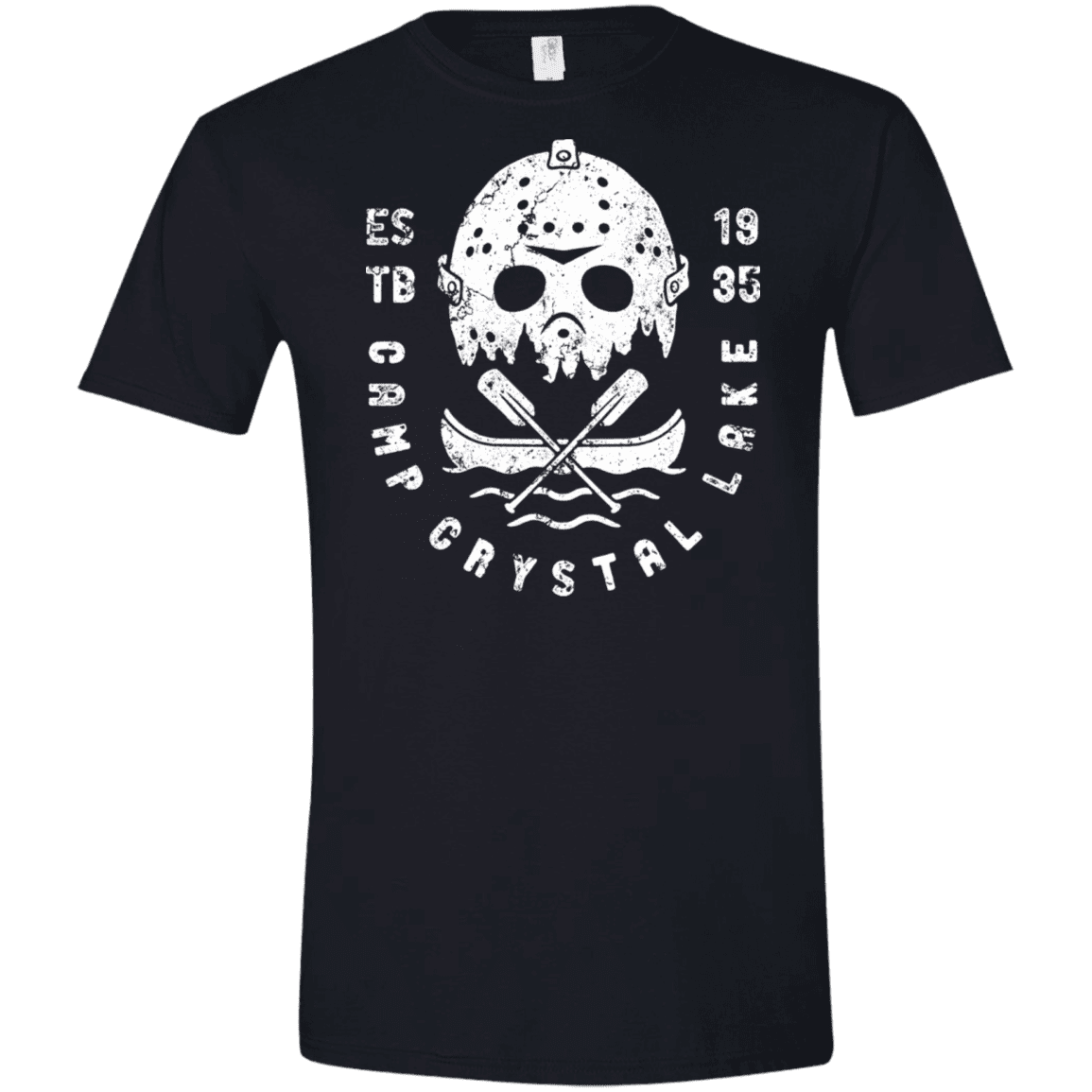 T-Shirts Black / X-Small Camp Crystal Lake Men's Semi-Fitted Softstyle