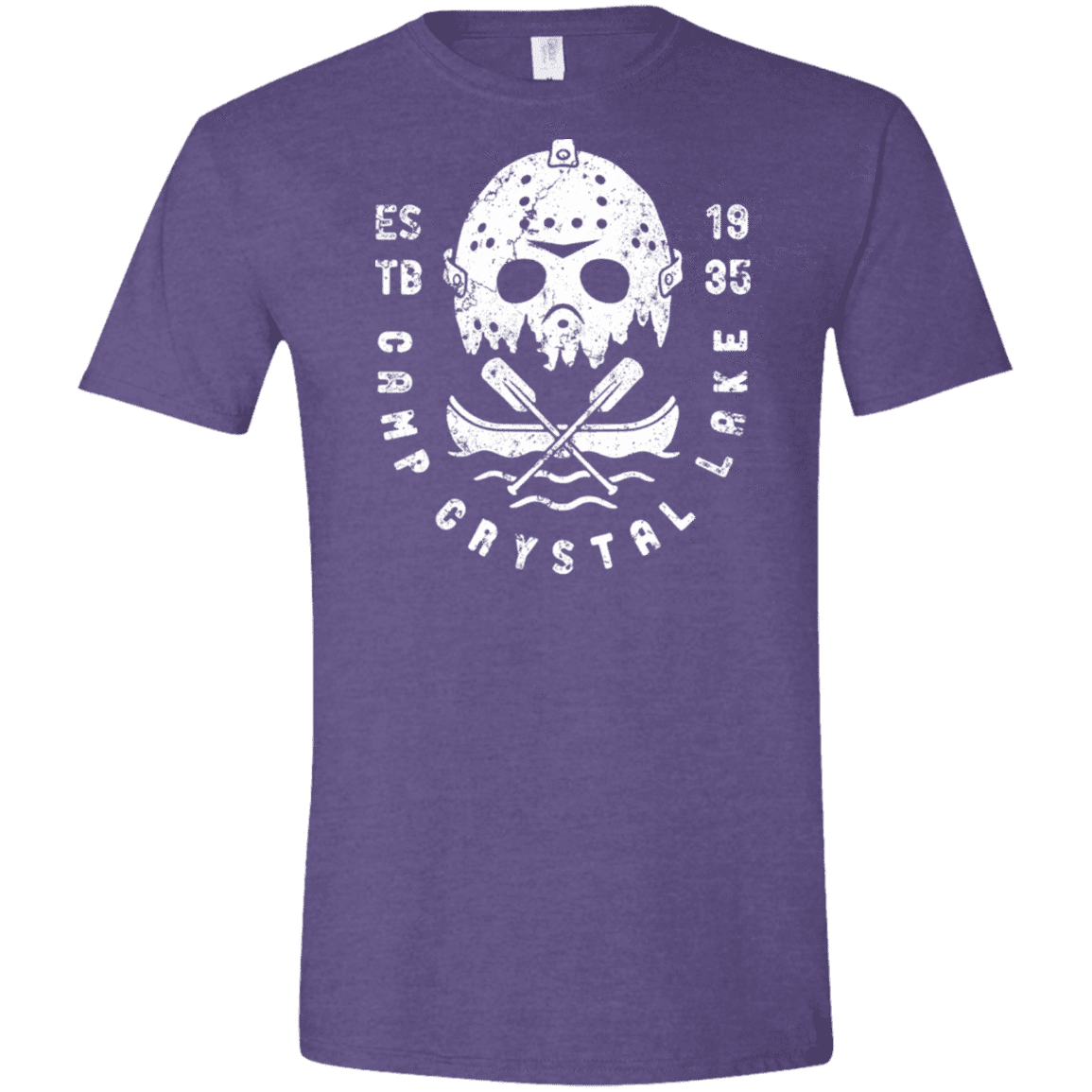 T-Shirts Heather Purple / S Camp Crystal Lake Men's Semi-Fitted Softstyle