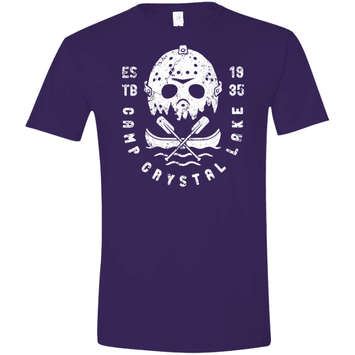 T-Shirts Purple / S Camp Crystal Lake Men's Semi-Fitted Softstyle