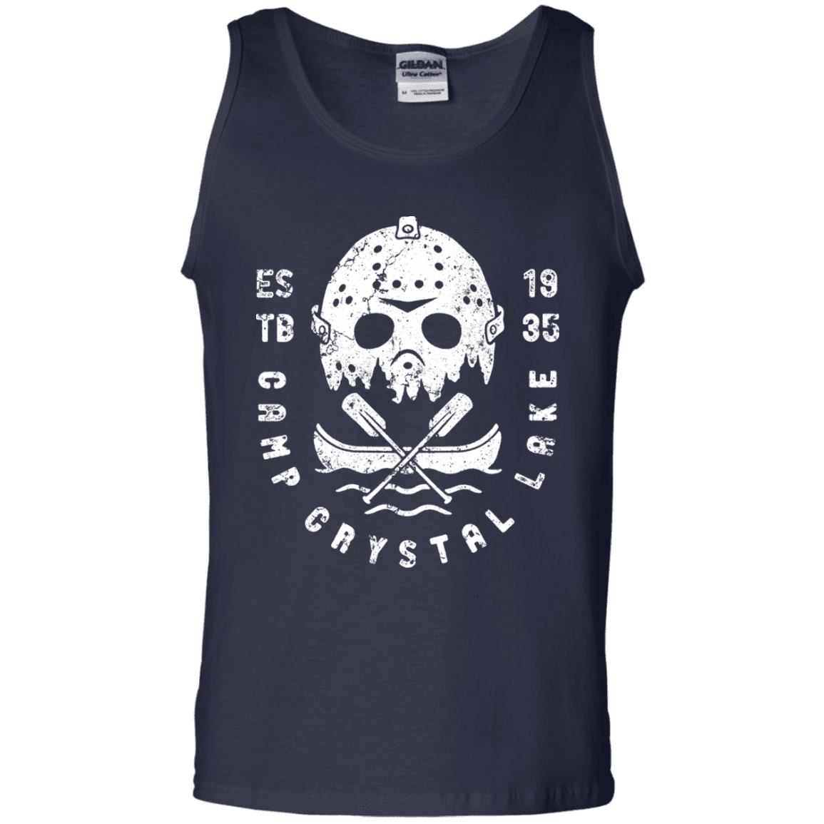 T-Shirts Navy / S Camp Crystal Lake Men's Tank Top