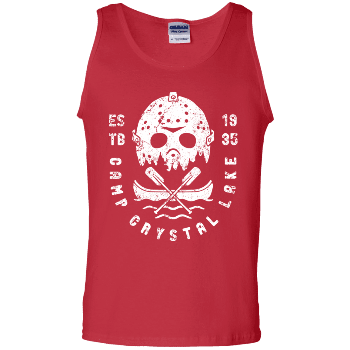 T-Shirts Red / S Camp Crystal Lake Men's Tank Top