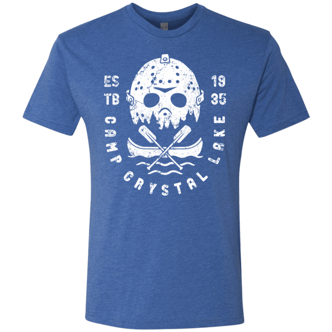T-Shirts Vintage Royal / S Camp Crystal Lake Men's Triblend T-Shirt