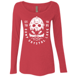 T-Shirts Vintage Red / S Camp Crystal Lake Women's Triblend Long Sleeve Shirt