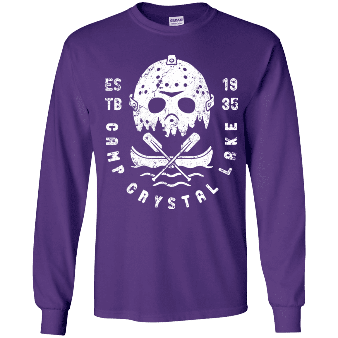 T-Shirts Purple / YS Camp Crystal Lake Youth Long Sleeve T-Shirt