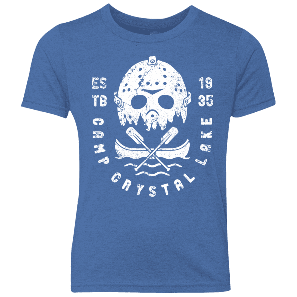 T-Shirts Vintage Royal / YXS Camp Crystal Lake Youth Triblend T-Shirt